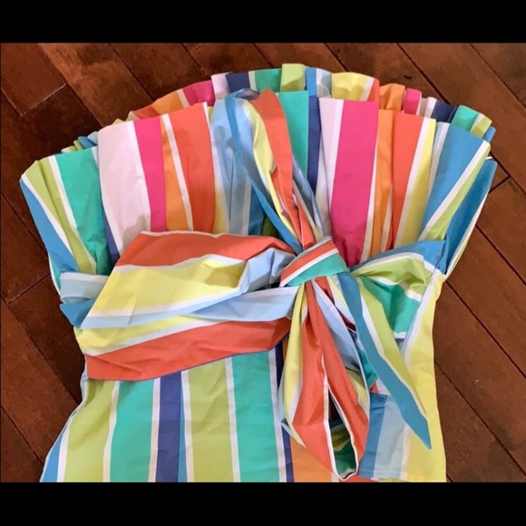 NY & Co Cotton Poplin Striped Cupcake Top - Picture 3 of 6